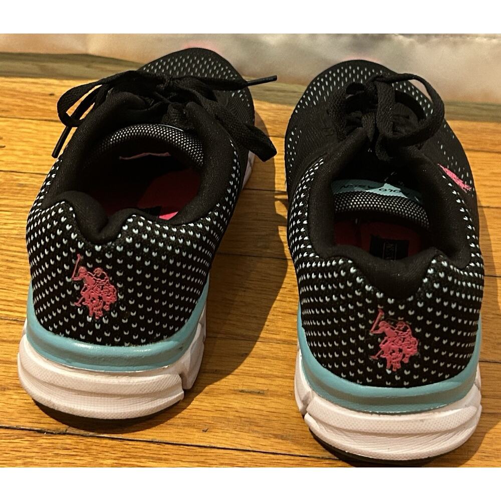 U.S. Polo Assn. Black/Pink Sneakers Women Size 7.5 - Picture 5 of 7